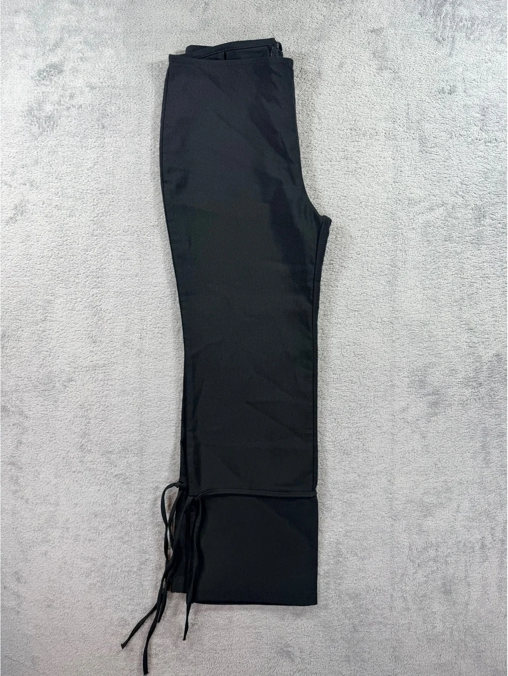 eVent Black Dress Pants with Ankle Ties, Size Medium